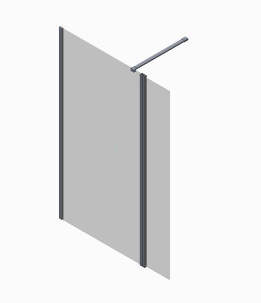 Душевая перегородка Koer SR SP03 Walk-In 30x200 см, прозрачное стекло Easy Clean 8 мм (KR5399) KR5399 фото