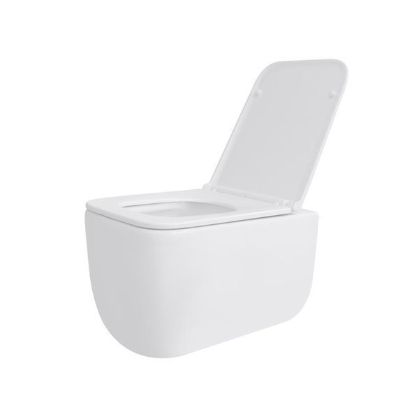 Унітаз підвісний Qtap Gemini безобідковий з сидінням Soft-close QT2533076EUQW SD00051554 фото