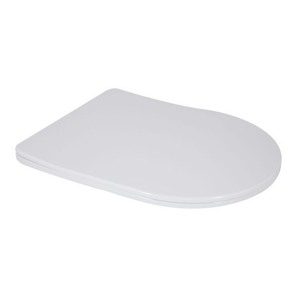 Унітаз підлоговий Qtap Vlasta Ultra Quiet безобідковий з сидінням Soft-close WHITE QT28228300W, 3/7,15 л SD00052619 фото