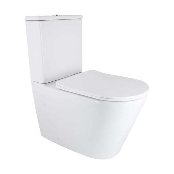 Унітаз підлоговий Qtap Vlasta Ultra Quiet безобідковий з сидінням Soft-close WHITE QT28228300W, 3/7,15 л SD00052619 фото