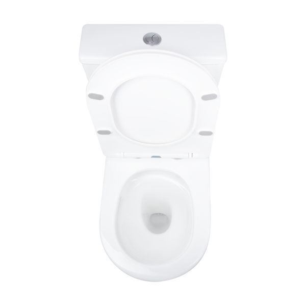 Унітаз підлоговий Qtap Vlasta Ultra Quiet безобідковий з сидінням Soft-close WHITE QT28228300W, 3/7,15 л SD00052619 фото