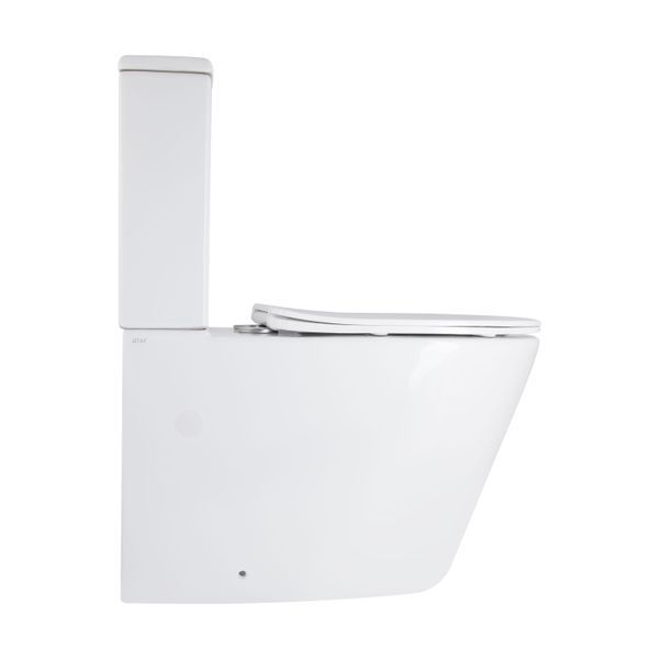 Унітаз підлоговий Qtap Vlasta Ultra Quiet безобідковий з сидінням Soft-close WHITE QT28228300W, 3/7,15 л SD00052619 фото