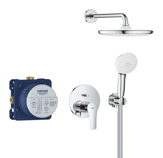 Душова система прихованого монтажу Grohe Eurosmart 25288000, хромований змішувач, латунь (25288000) 25288000 фото