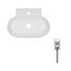 Комплект Qtap Cardinal: Раковина подвесная / накладная овальная 565х400х130 мм White + Донный клапан PU02 SD00053454 фото 1