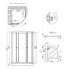 Душевая кабина Lidz Latwa SC80x80.SAT.LOW.GR, стекло тон. 4 мм + Lidz Душевой поддон KAPIELKA ST80x80x15 SD00051438 фото 2