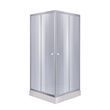Душевая кабина Lidz Wawel SC80x80.SAT.LOW.GR, стекло тон. 4 мм + Lidz Душевой поддон KAPIELKA ST80x80х14,