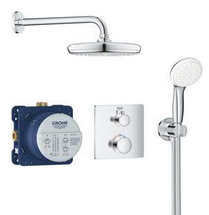 Душова система прихованого монтажу Grohe Grohtherm Convent з термостатом, хром (34729000) 34729000 фото