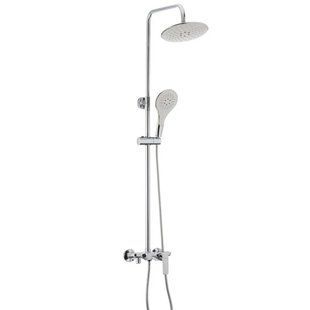 Душова колонка MIXXUS PREMIUM EVIO 003-J з змішувачем, латунь, 3 режими, хром (MI1586) MI1586 фото