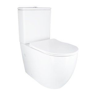 Унітаз підлоговий Qtap Grand Ultra Quiet безобідковий з сидінням Soft-close WHITE QT26228301W, з горизонтальним випуском +F60F61F47:F5F47:F55 SD00052620 фото