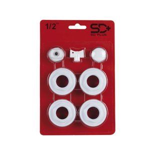 Комплект на радиатор SD Plus 1/2"х1" SD11115, монтажный комплект для алюминиевого радиатора SD00004876 фото