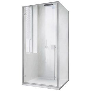Душова кабіна без піддона Koer SR SC08 з прозорим склом 90x90 см, хром, Easy Clean 6 мм (KR5371) KR5371 фото