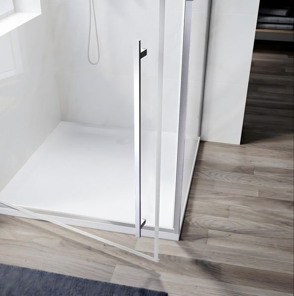 Душова кабіна без піддона Koer SR SC08 з прозорим склом 90x90 см, хром, Easy Clean 6 мм (KR5371) KR5371 фото
