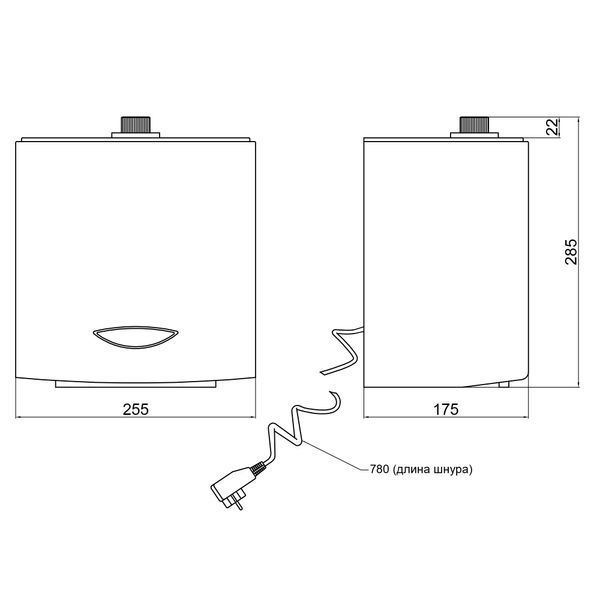 Дезінфектор Qtap Pohodli 220V безконтактний QDZ2000WP White (Dezinfektor) для антисептика, сенсорне управління SD00042881 фото