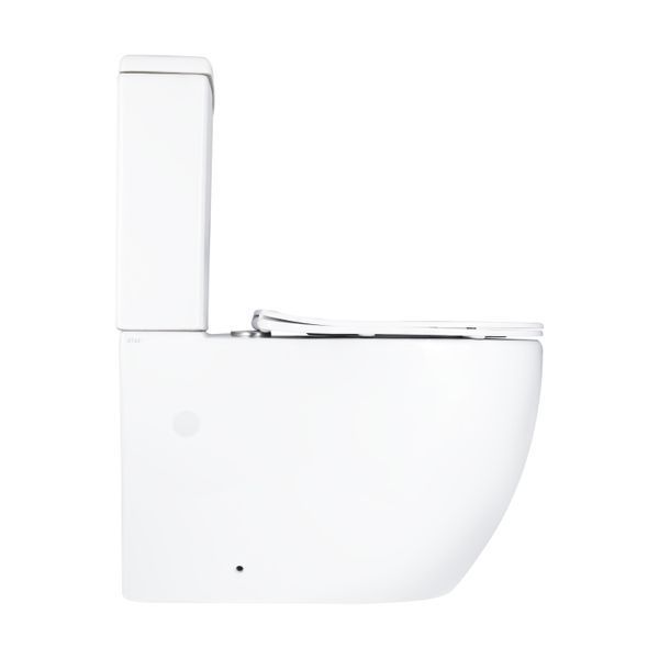 Унитаз напольный Qtap Grand Ultra Quiet безободковый с сиденьем Soft-close WHITE QT26228301W SD00052620 фото