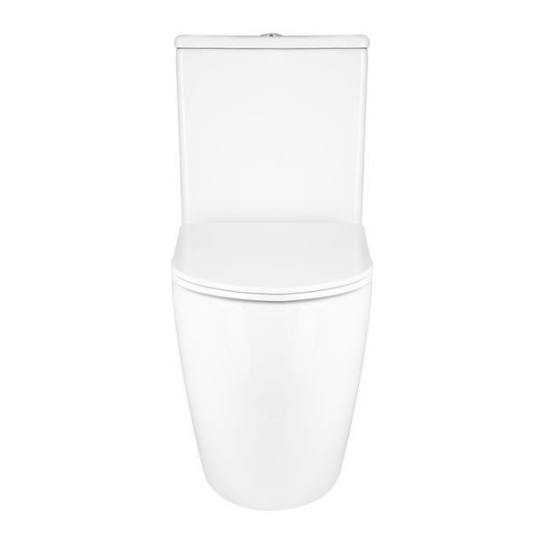 Унитаз напольный Qtap Grand Ultra Quiet безободковый с сиденьем Soft-close WHITE QT26228301W SD00052620 фото