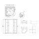 Lidz Latwa SC90x90.SAT.HIGH.GR Душевая кабина полукруглая, стекло тон 4 мм + Lidz Душевой поддон KAPIELKA, 2 SD00050796 фото 2