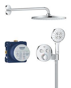 Схована душова система Grohe Grohtherm SmartControl 310 мм з термостатом, хром (34866000) 34866000 фото