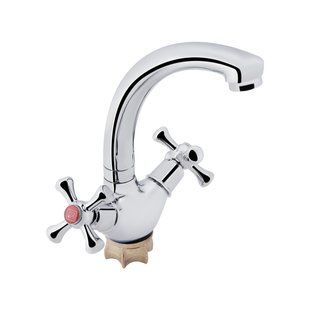 Змішувач для кухні Lidz Lamb 272F двоважільний LDLAM272FCRM22018 Chrome, поворотний вилив, глянцева SD00028115 фото