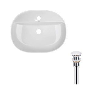 Комплект Qtap Scorpio: Раковина накладна овальна 505x385x120 мм White + Донний клапан PU02 SD00053437 фото