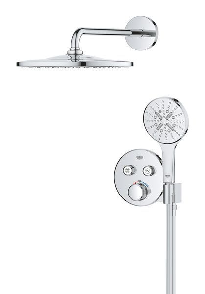 Скрытая душевая система Grohe Grohtherm SmartControl 310 мм с термостатом, хром (34866000) 34866000 фото