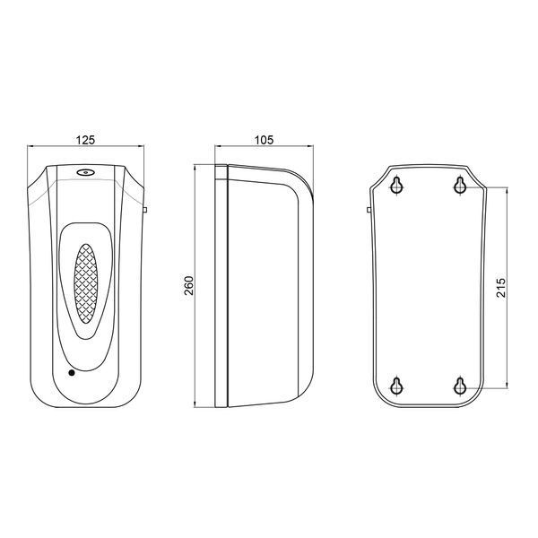 Дезинфектор Qtap Pohodli 6V бесконтактный DZ600WP White (Dezinfektor) SD00042882 фото