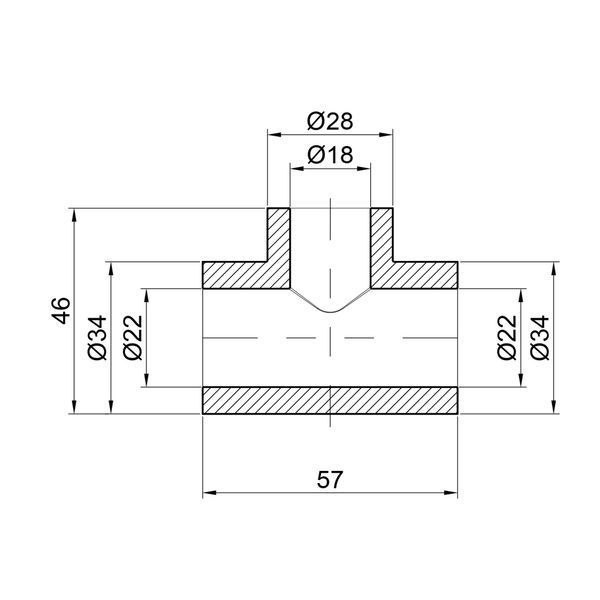 Трійник PPR Thermo Alliance 25х20х25 SD00029359 фото