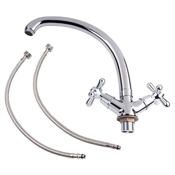 Смеситель для кухни Lidz Dominox 273F двухвентильный LDDOM273FCRM35539 Chrome SD00041642 фото
