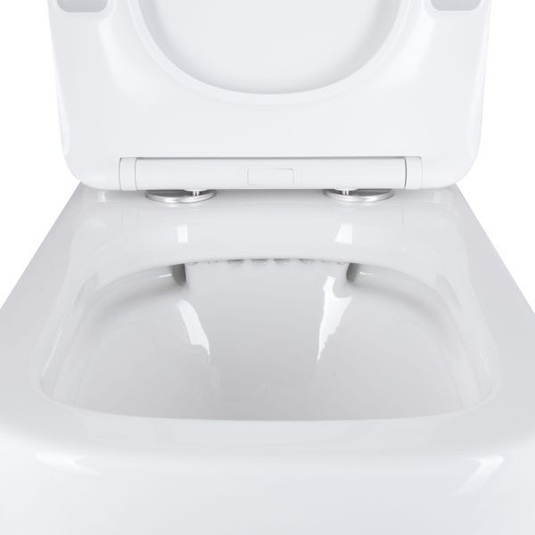 Унитаз напольный Qtap Stenava Rimless безободковый с сиденьем Soft-close WHITE QT27228303W SD00052621 фото