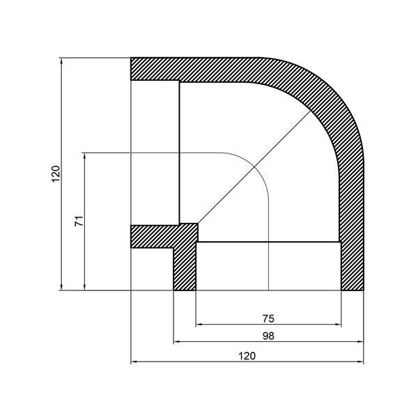 Уголок PPR Thermo Alliance 75, 90&deg; SD00029413 фото