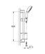 Душевой гарнитур Grohe New Tempesta Rustic, 4 режима, штанга 990 мм, хром (26086001) 26086001 фото 2