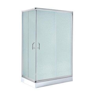 Душова кабіна Lidz Wawel SC120x80.SAT.LOW.FR, скло Frost 5 мм + Lidz Душовий піддон KAPIELKA ST120x80х14 SD00051440 фото