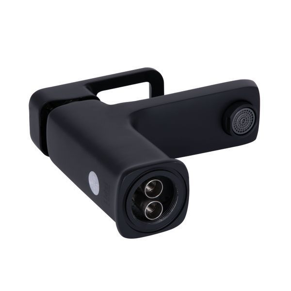 Змішувач для раковини Lidz Wawel 001 (k35) LDWAW001BLA45392 Black, одноважільний, з гнучким підведенням SD00051516 фото