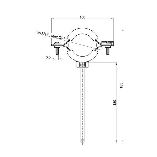 Хомут Thermo Alliance Forte 11/2" (D47-51 мм) SF10040 SD00052418 фото
