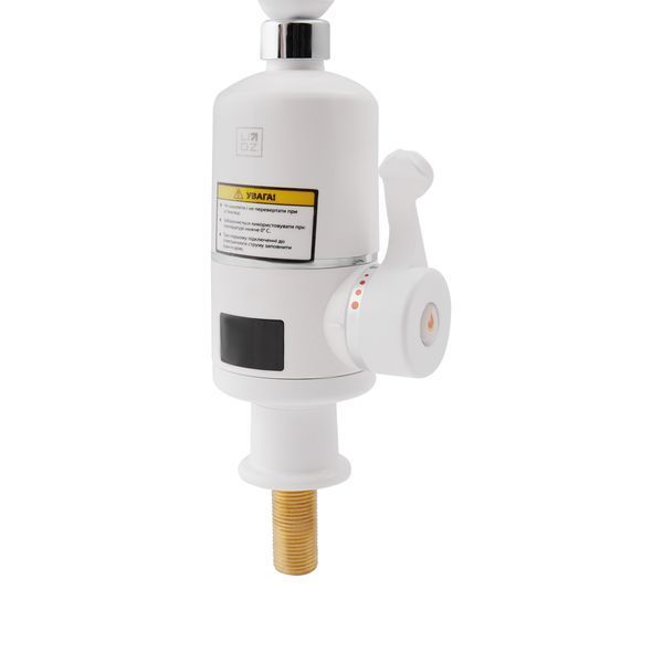 Проточний кран-водонагрівач кухонний Lidz Warm 057 LDWAR057WCR24983 White / Chrome, нержавіюча SD00031080 фото