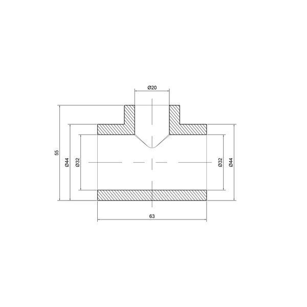 Трійник PPR Thermo Alliance 32х20х32 SD00029360 фото