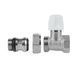 Кран радіаторний Icma 1/2" з антипротечкою прямий без ручки №815+940, латунь, нікельоване покриття SD00021130 фото 4