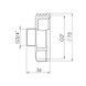 Перехід SD Forte 2"х3/4" ВЗ SF3605020 SD00002604 фото 2