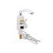 Проточний кран-водонагрівач кухонний Lidz Warm 057 LDWAR057WCR24983 White / Chrome, нержавіюча SD00031080 фото 1