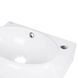 Комплект Qtap Leo: Раковина подвесная овальная правая 430x290x140 мм White + Донный клапан PU02O SD00053457 фото 5