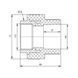Муфта PPR Blue Ocean 40х1" 1/4 ВР SD00006395 фото 1