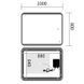 Дзеркало Mixxus Premium OLIVARY MR19-100x80-REVERSE (LED Touch, Anti-fog, димер (3-6,5kK)) (MP6629) MP6629 фото 5