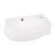 Комплект Qtap Leo: Раковина подвесная овальная правая 430x290x140 мм White + Донный клапан PU02O SD00053457 фото 4