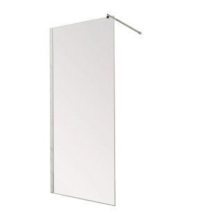 Душевая перегородка Mixxus Premium FLAT SP01-100x200-TR, прозрачное 8мм стекло, хромированный профиль (MI6851) MI6851 фото