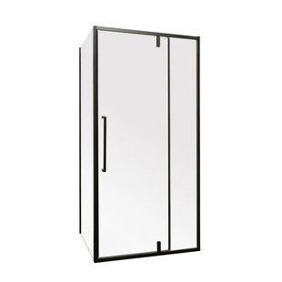 Душова кабіна Mixxus Premium BEVEL SC01 100x80 без піддону, чорне скло 6мм (MI6870) MI6870 фото