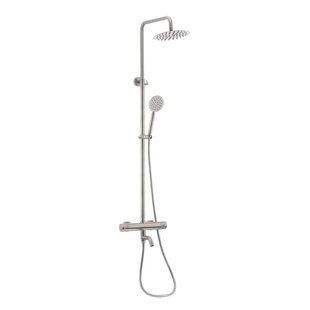 Душова колонка MIXXUS TMO-009-J з термостатом, нержавіюча сталь, 3 режими, 135 см (SS0039) SS0039 фото
