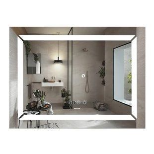 Дзеркало Mixxus Light MR01-90x70 (годинник, LED-підсвітка, антизапотівання) (MI5999) MI5999 фото