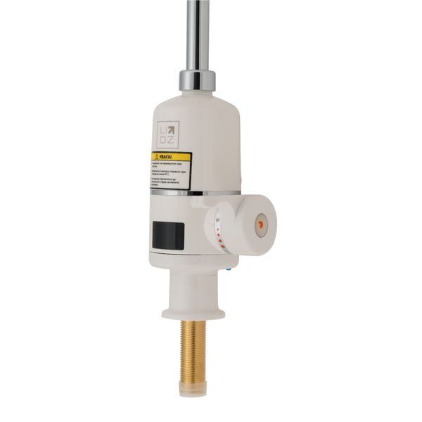 Проточний кран-водонагрівач кухонний Lidz Warm 056 LDWAR056WCR24984 White / Chrome, нержавіюча SD00031081 фото