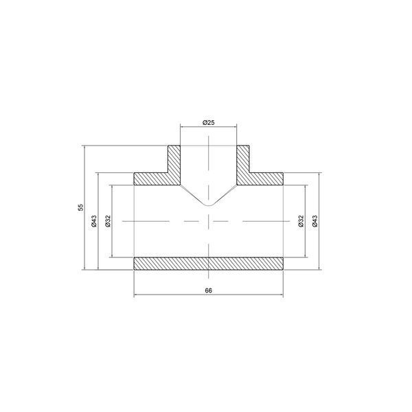Трійник PPR Thermo Alliance 32х25х32 SD00029361 фото
