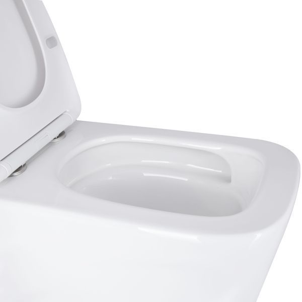 Унітаз підвісний Qtap Tern Ultra Quiet безобідковий з сидінням Soft-close WHITE QT17332303AW SD00052570 фото