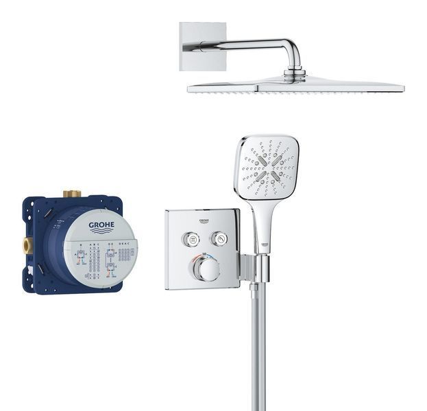 Душевая система скрытого монтажа Grohe Grohtherm SmartControl с термостатом, хром (34865000) 34865000 фото